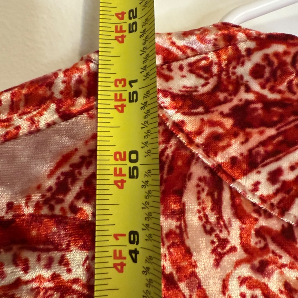 We the Free Enchanted Robe Free People Pink and Red Velvet Size XS - Picture 11 of 11